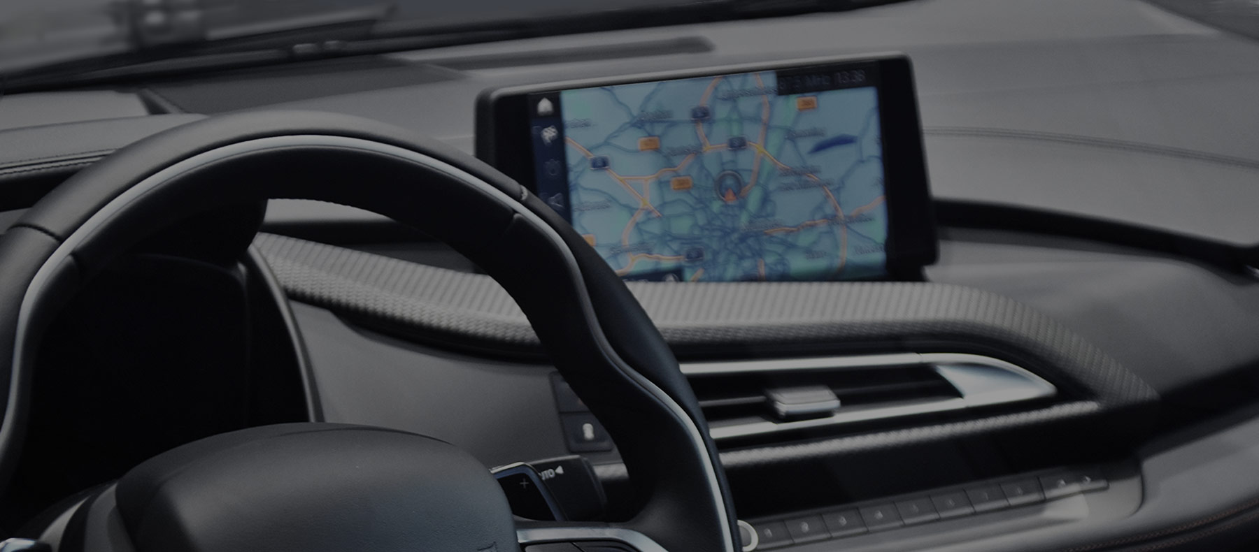 Cellphone inside car tracking fleet vehicles