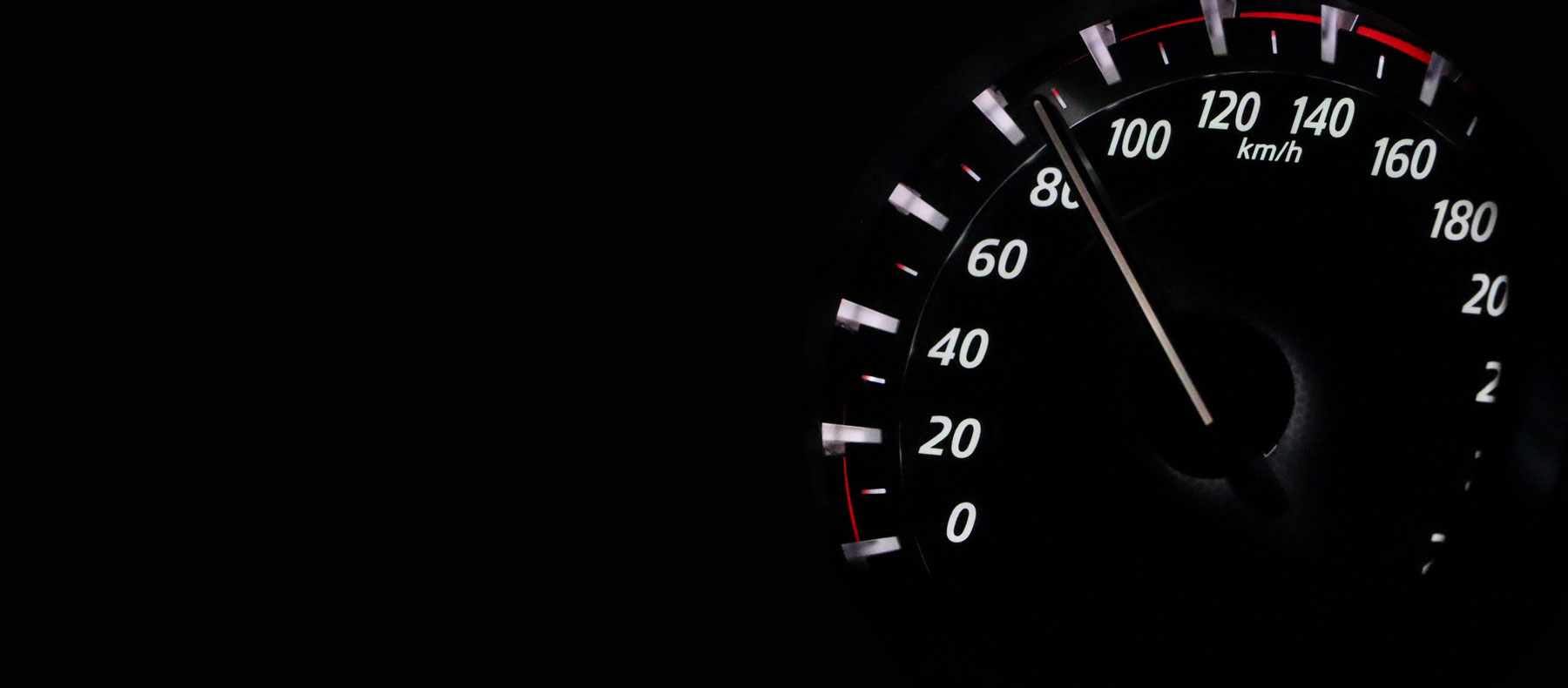 Speed of vehicle on Speedometer